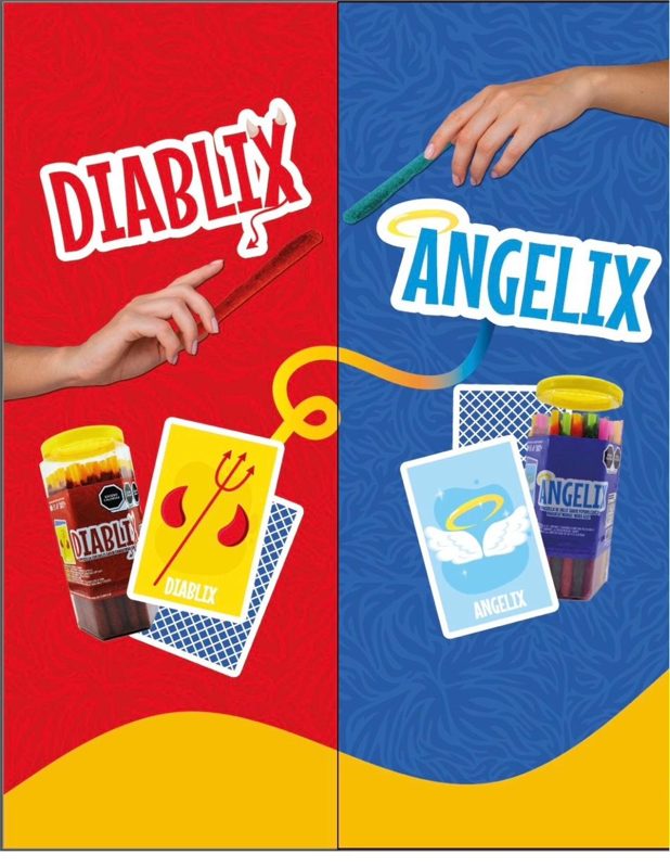 Diablix y Angelix pajillas de tamarindo Dulces ZUVI